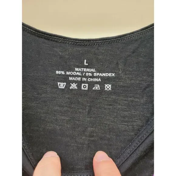 Bride Squad Glitter Tank Black Purple Silver Size Large - Picture 3 of 6